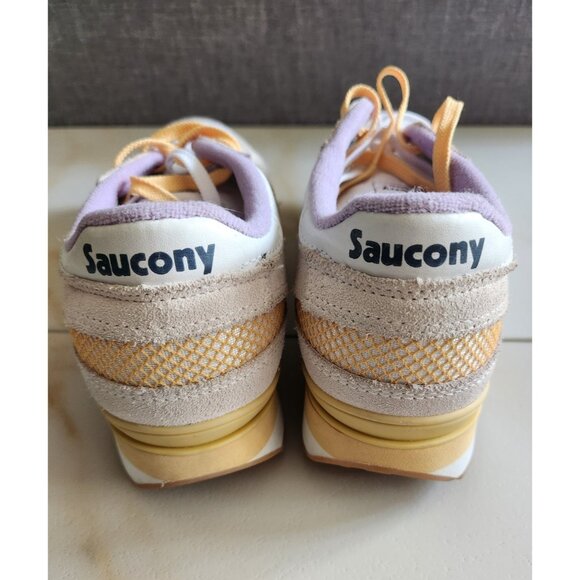 Saucony Shadow Original Yellow Beige Purple Size 5 Womens - Picture 5 of 9
